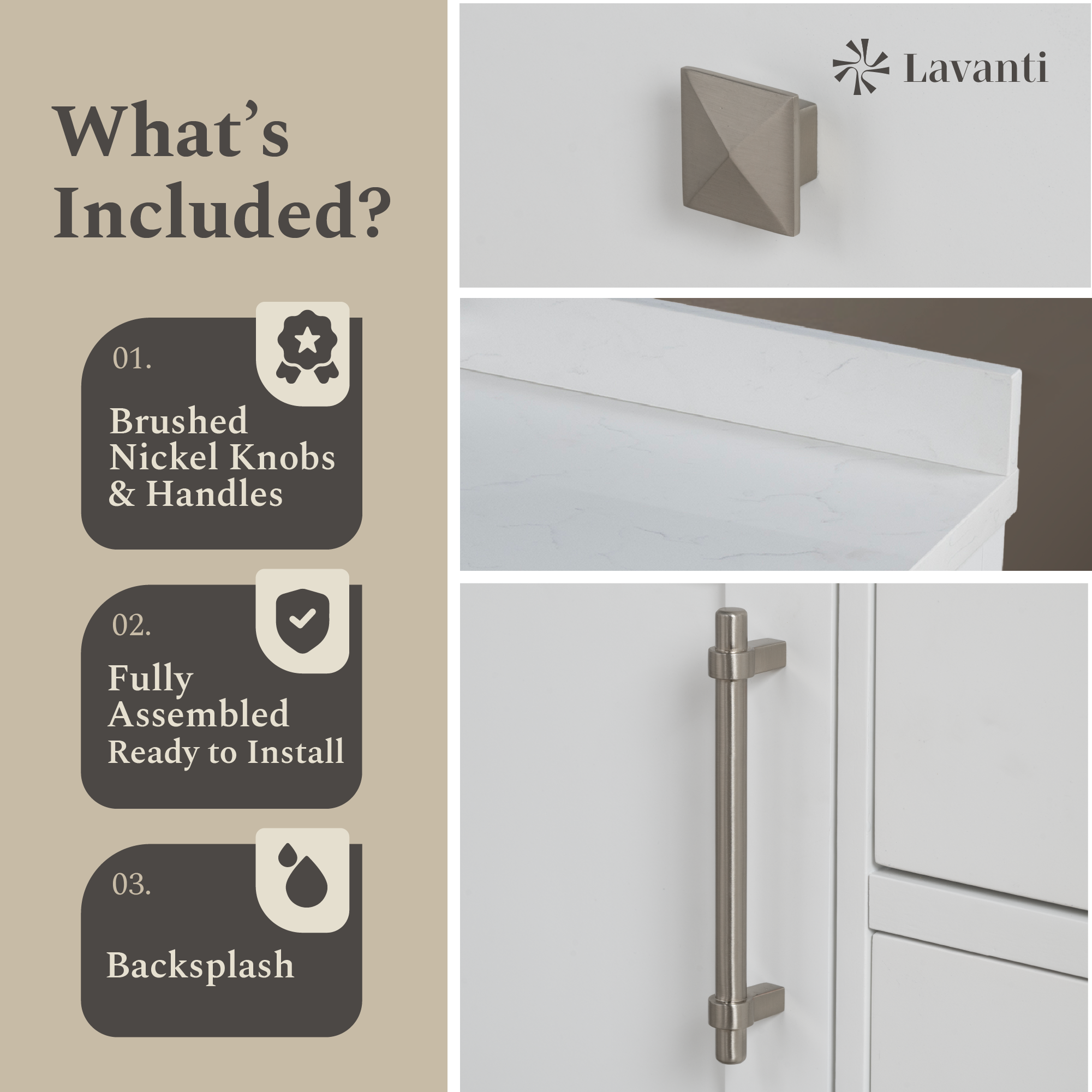 Lavanti Oakford - White 48x18"