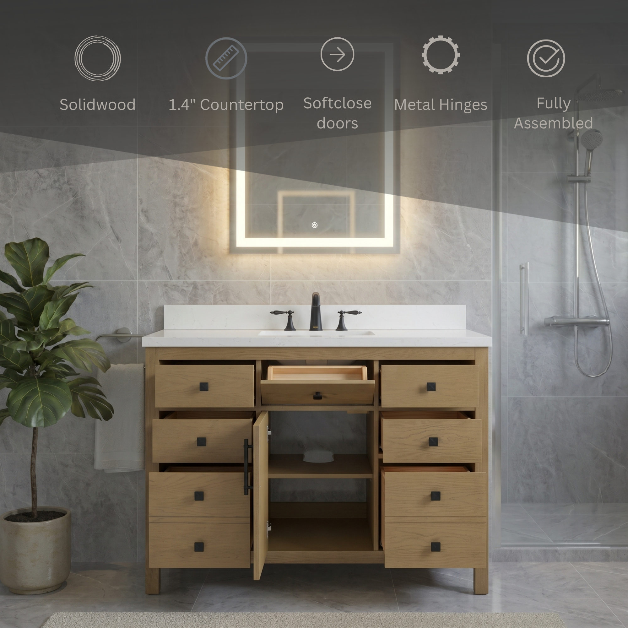 Lavanti Oakford - Oak 48"