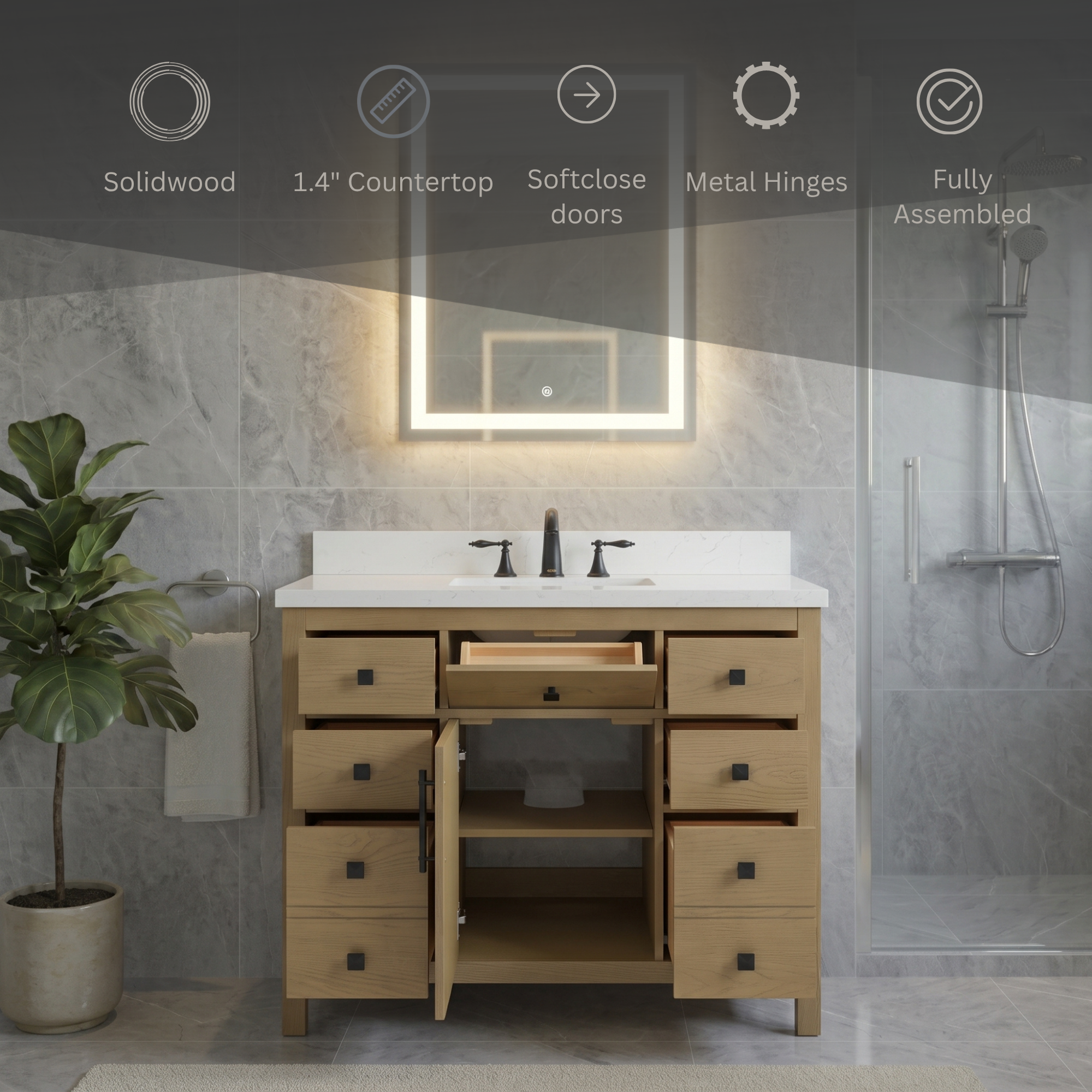 Lavanti Oakford - Oak 42"