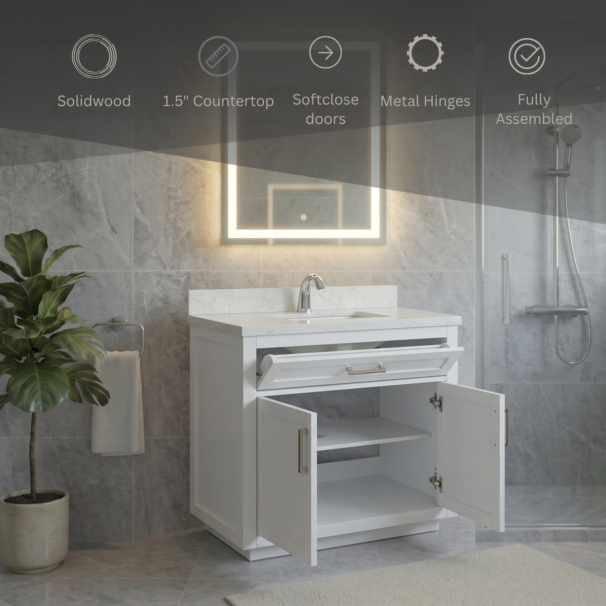 Lavanti Aberio - White 36"