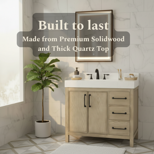 Lavanti Valvet - Firwood Gray 36" Left Sink