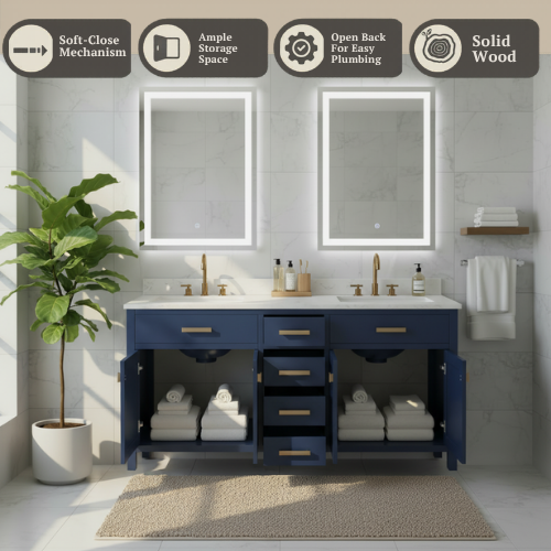 Lavanti Golden - Navy Blue 72"