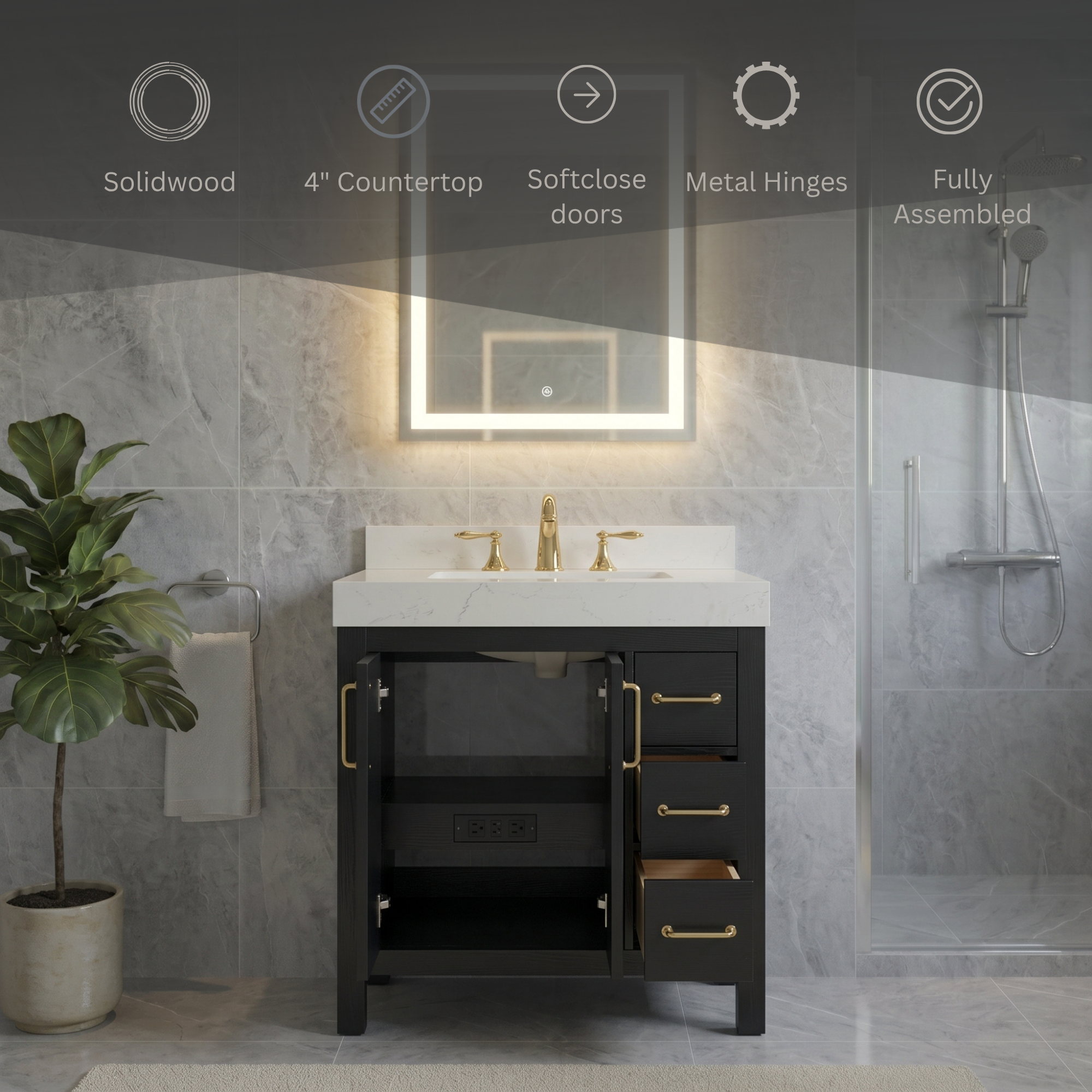 Lavanti Valvet - Firwood Black 24"