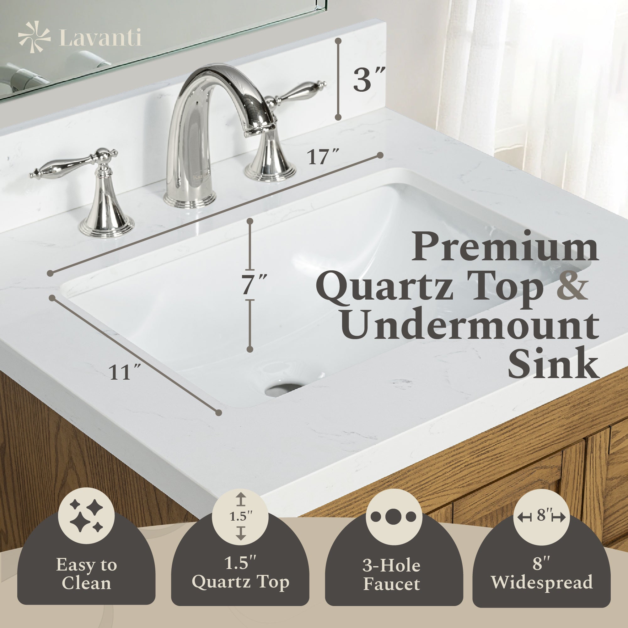 Lavanti Depos - Gray Oak 24*18"