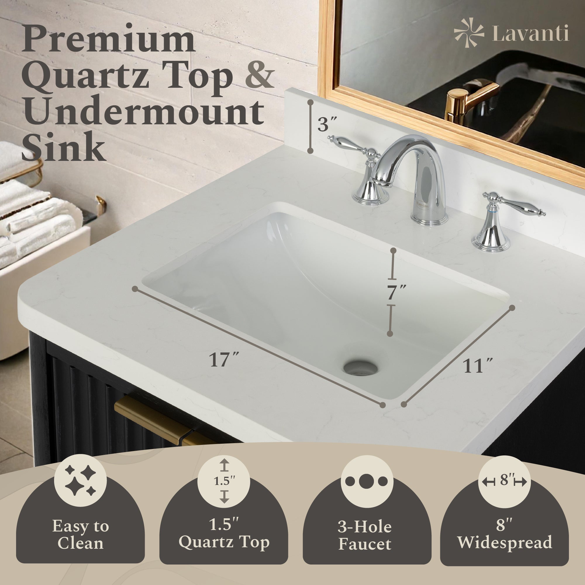 Lavanti Wooderna - Firwood Black 42"