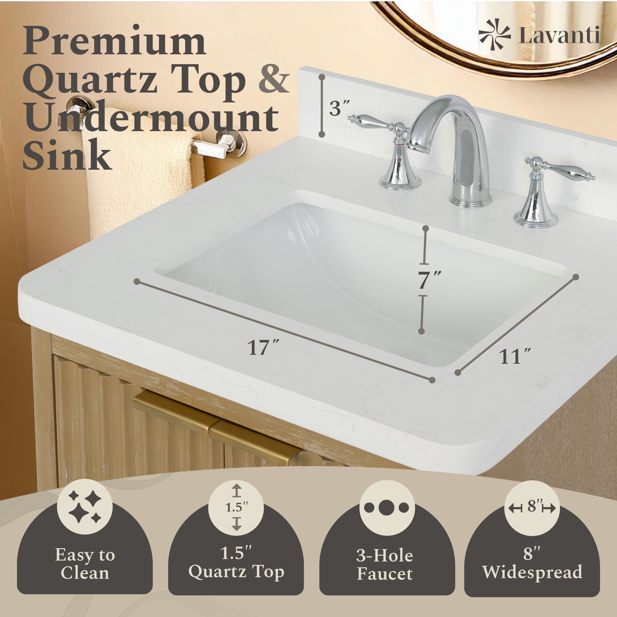 Lavanti Wooderna - Firwood Oak 42"