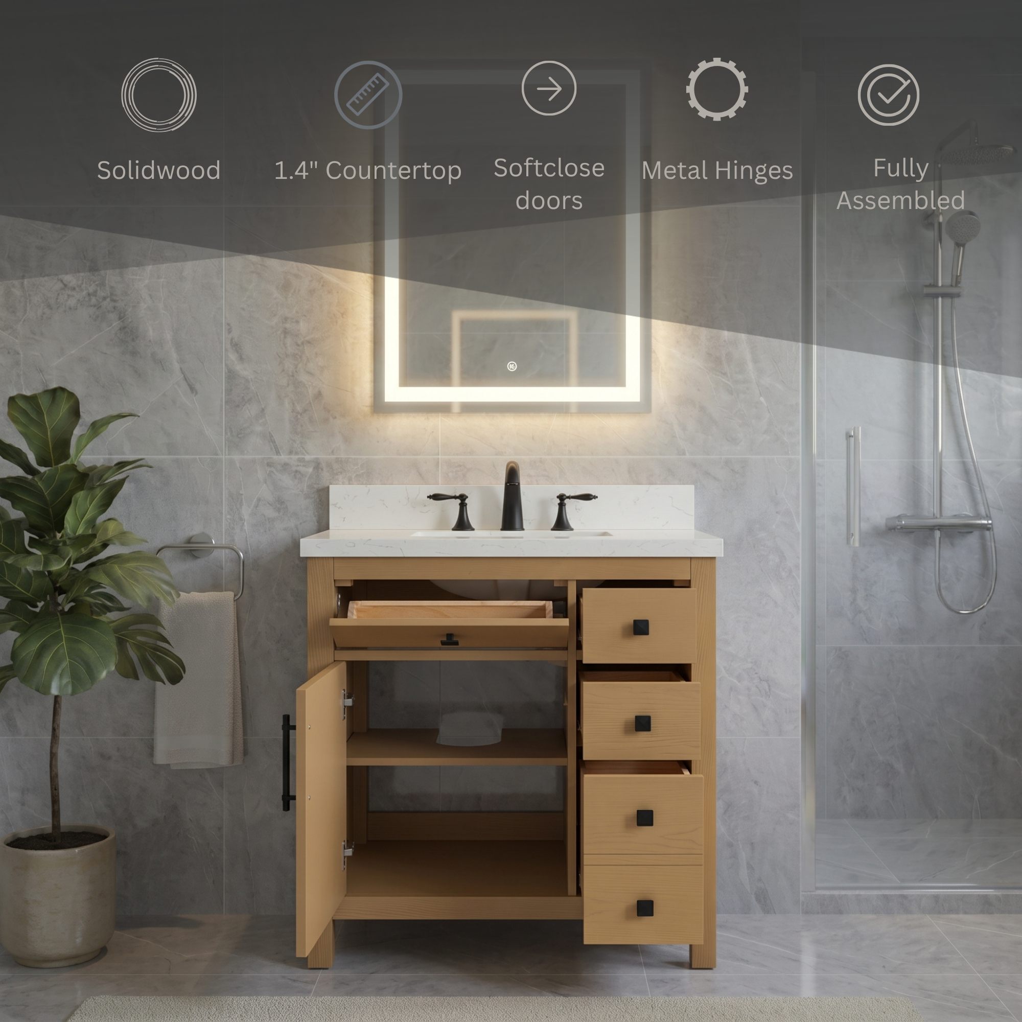 Lavanti Oakford - Oak 30"