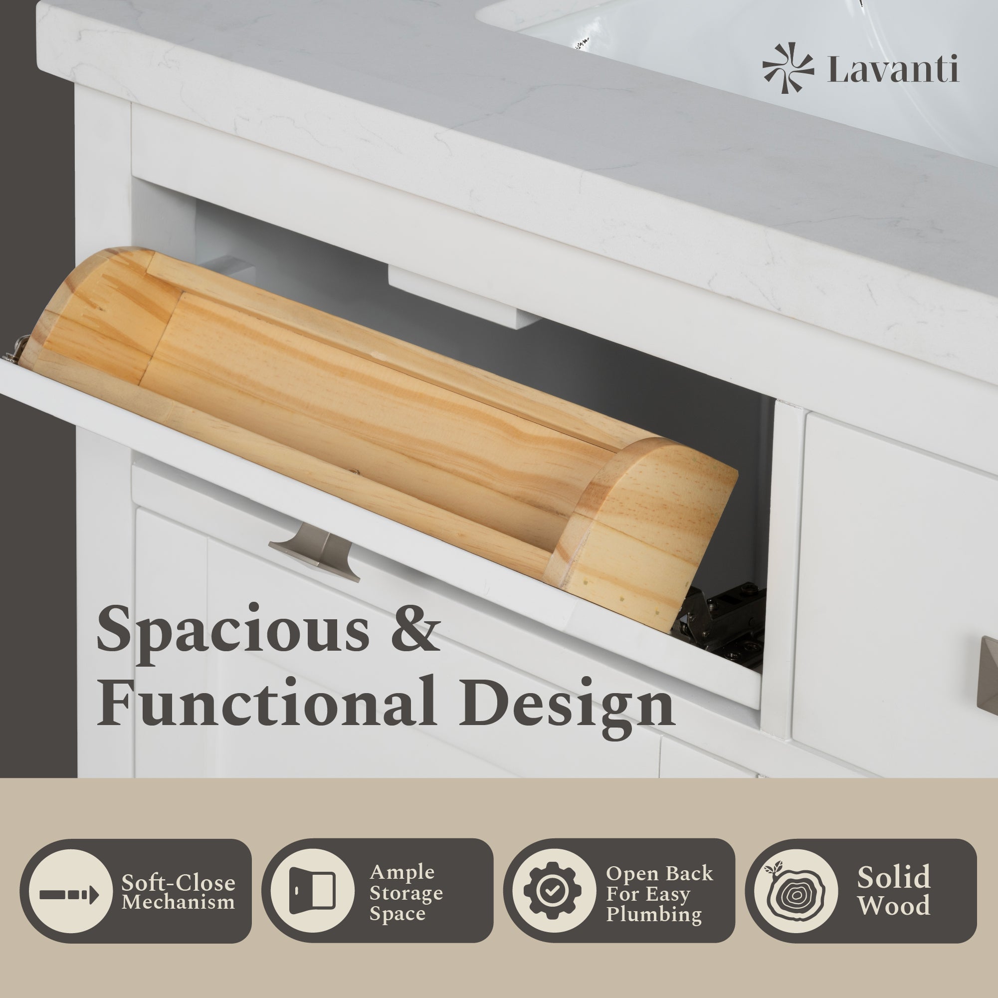Lavanti Oakford - White 30"