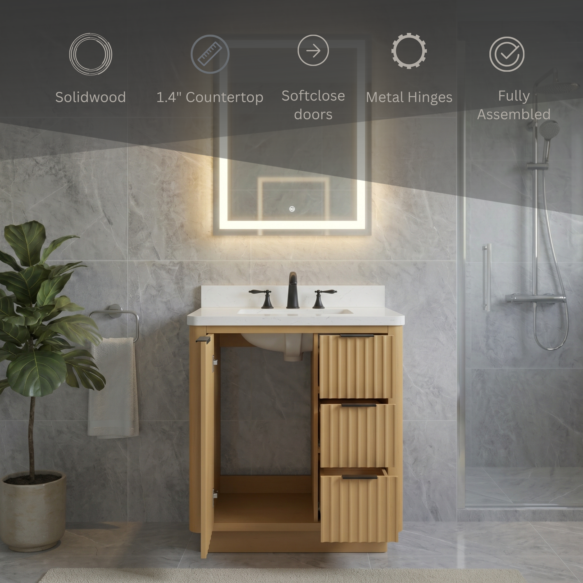 Lavanti Wooderna - Oak 30"