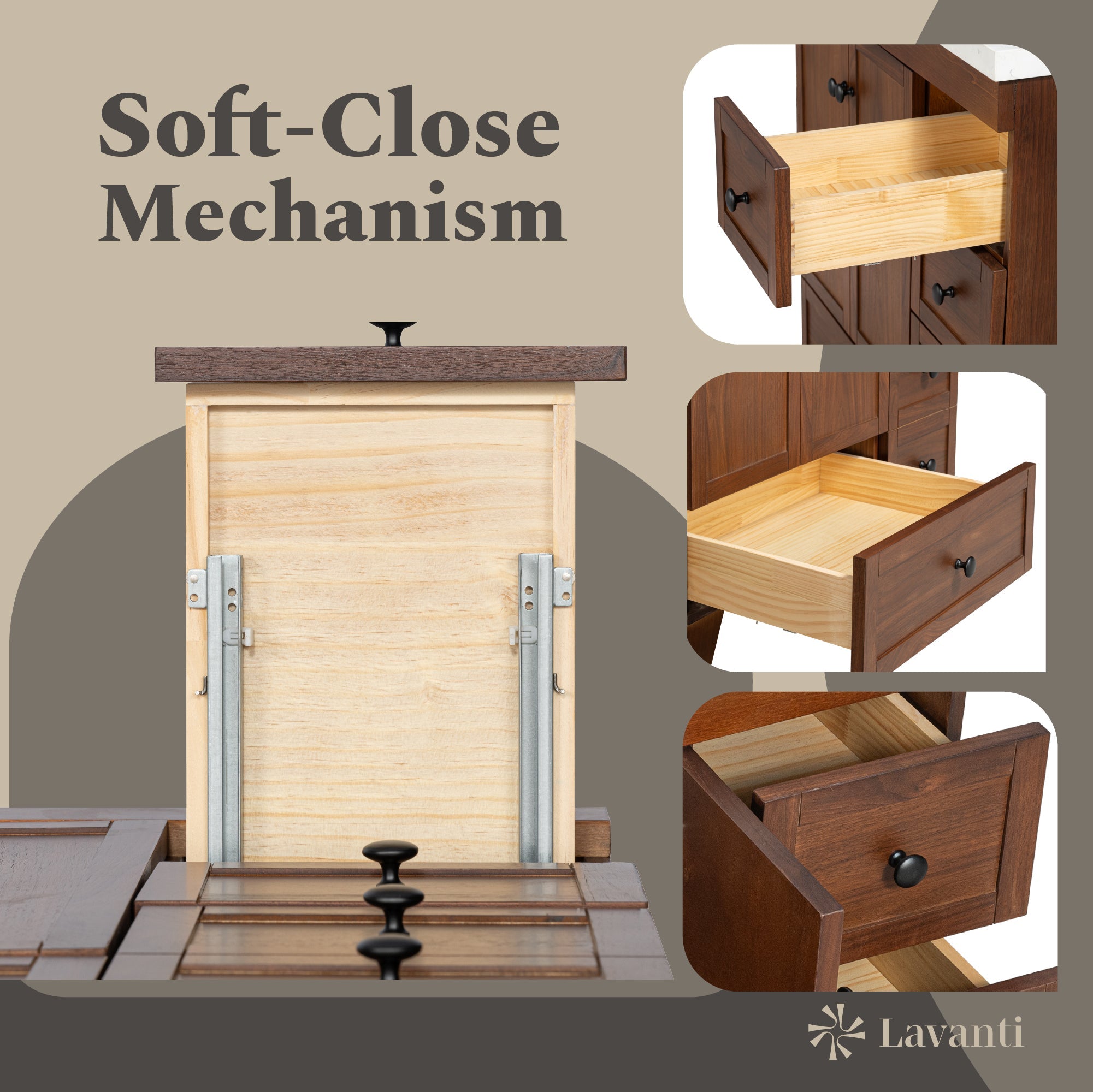 Lavanti Depos - Walnut 24"