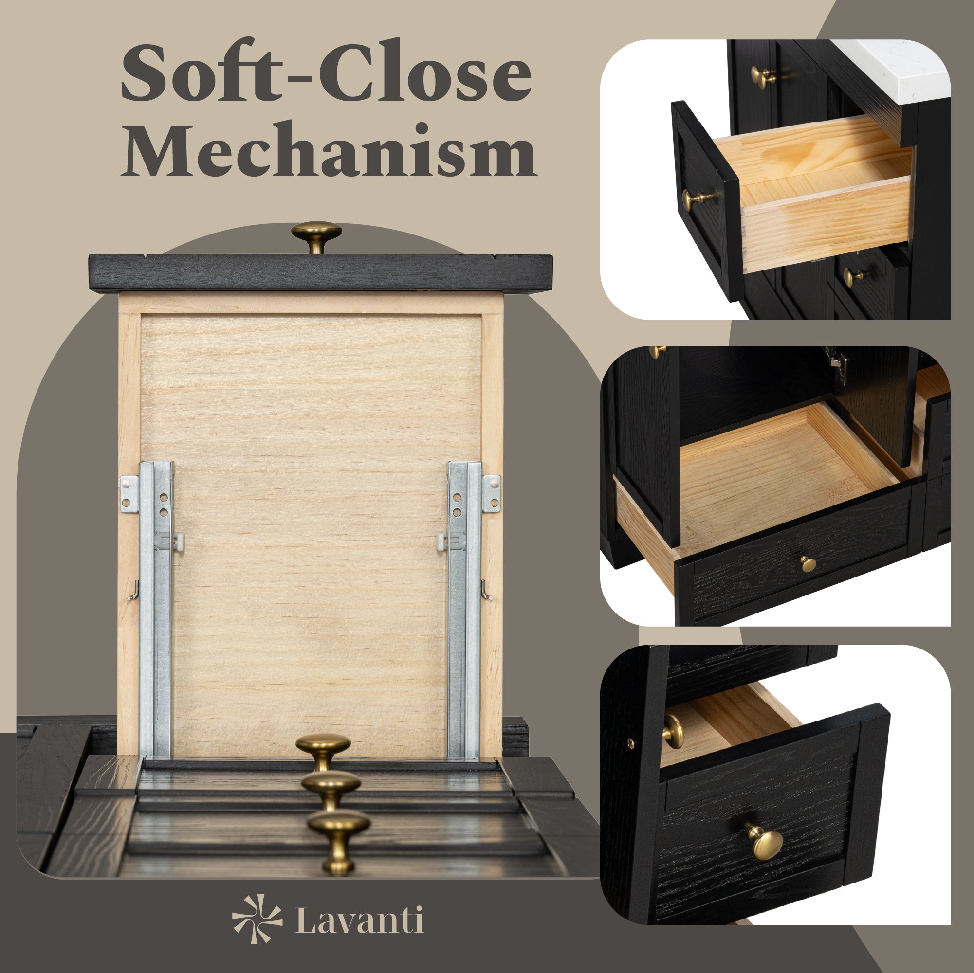 Lavanti Depos - Firwood Black 30*18"