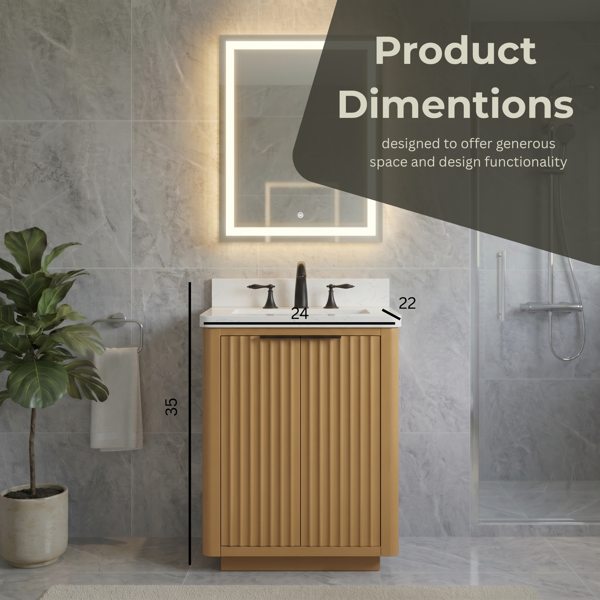 Lavanti Wooderna - Oak 24"