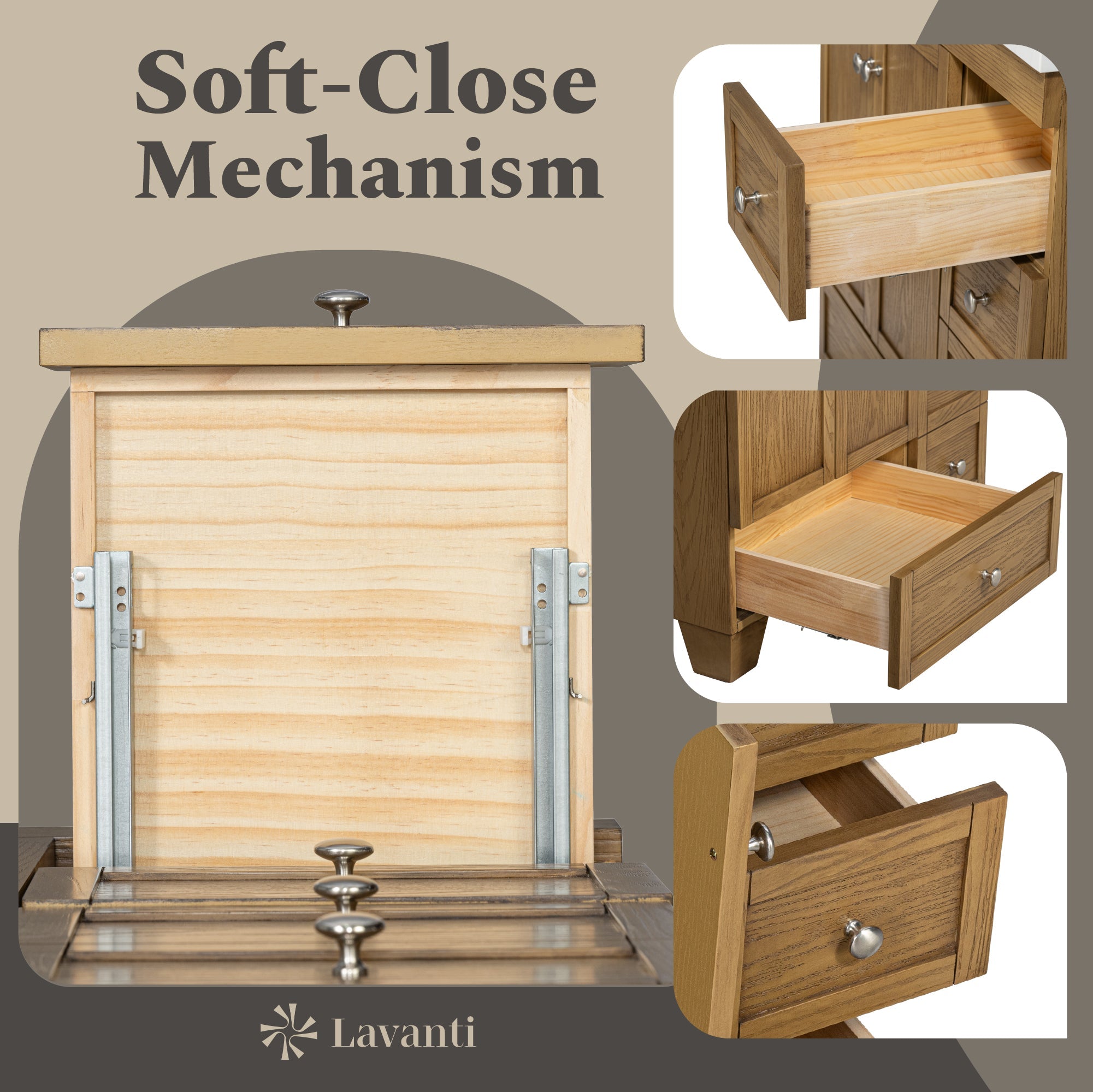 Lavanti Depos - Gray Oak 24*18"