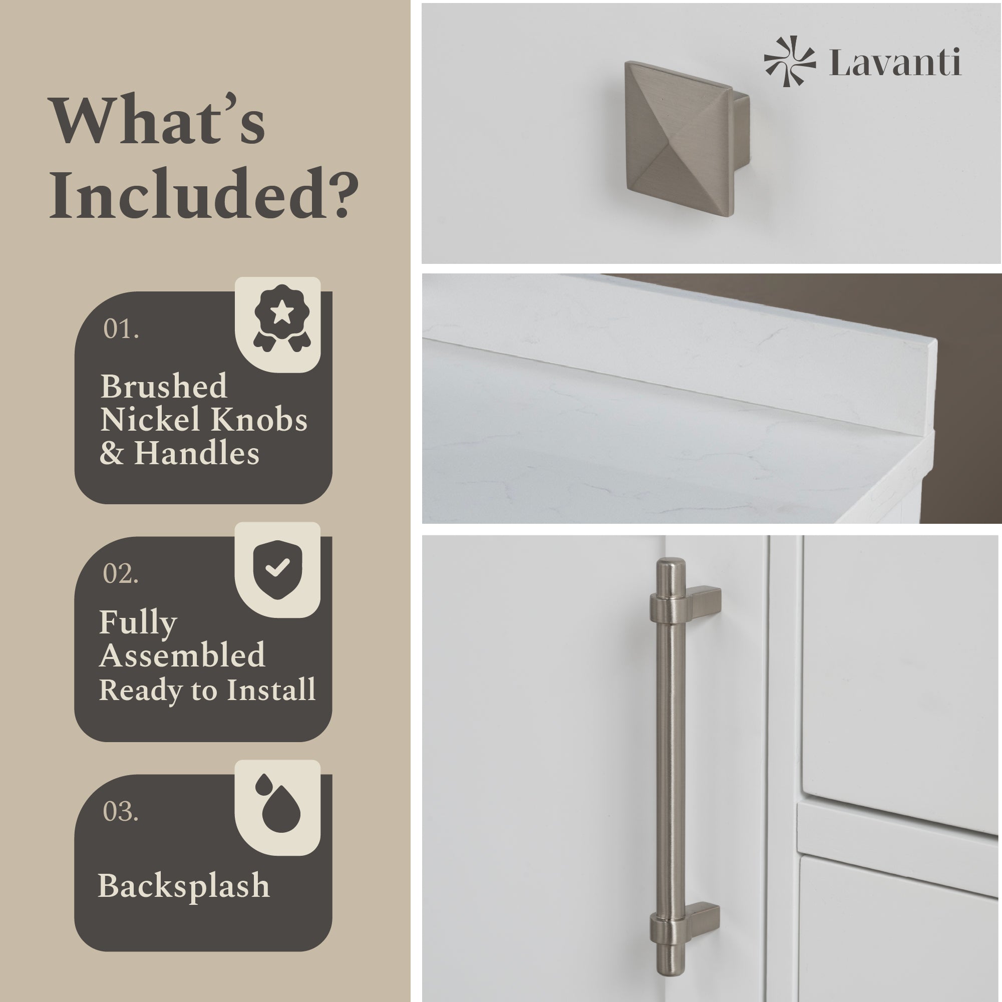 Lavanti Oakford - White 30"