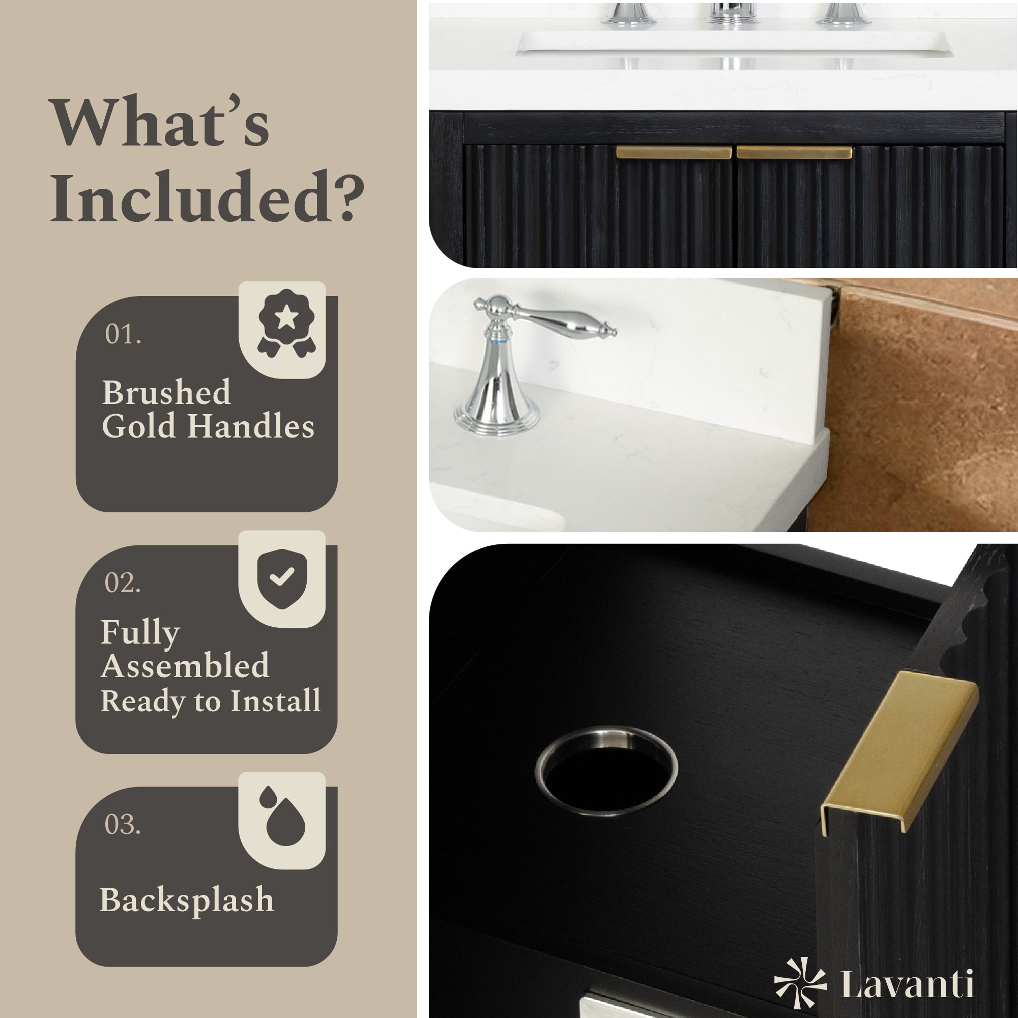 Lavanti Wooderna - Firwood Black 42"