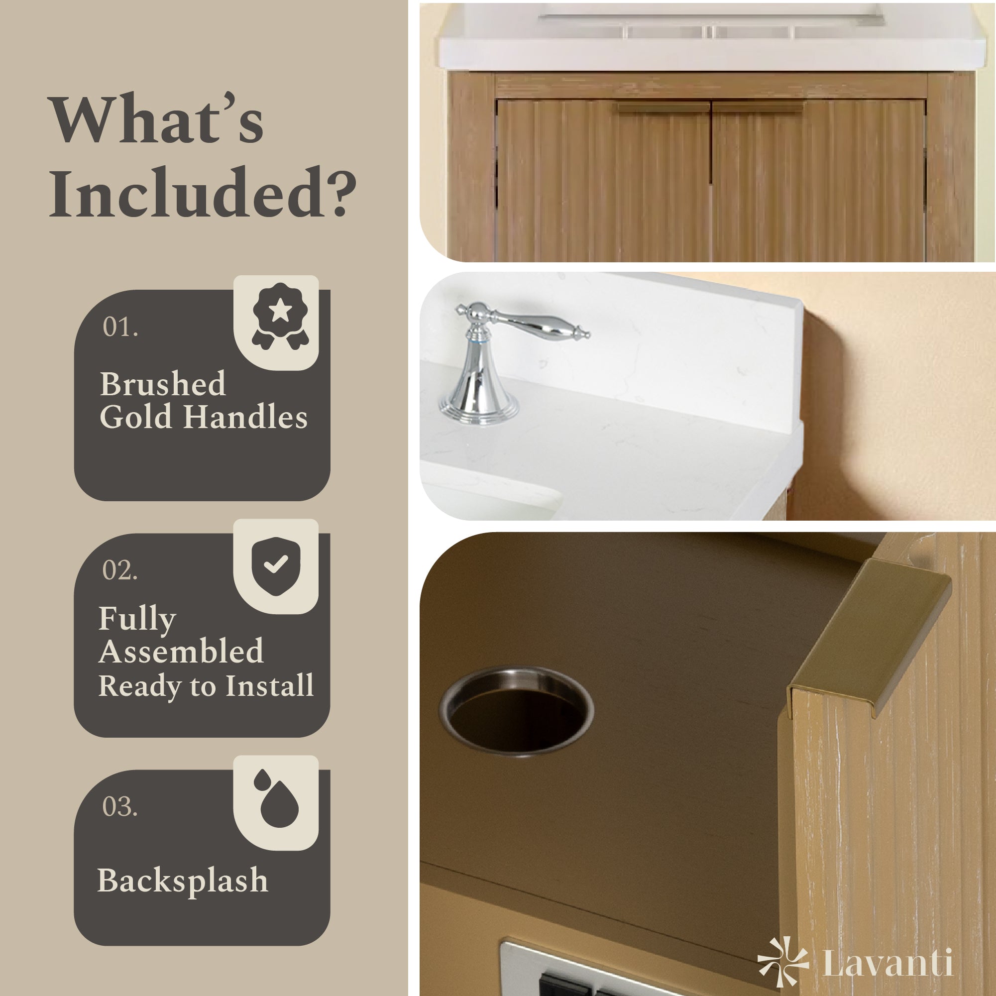 Lavanti Wooderna - Firwood Oak 72"