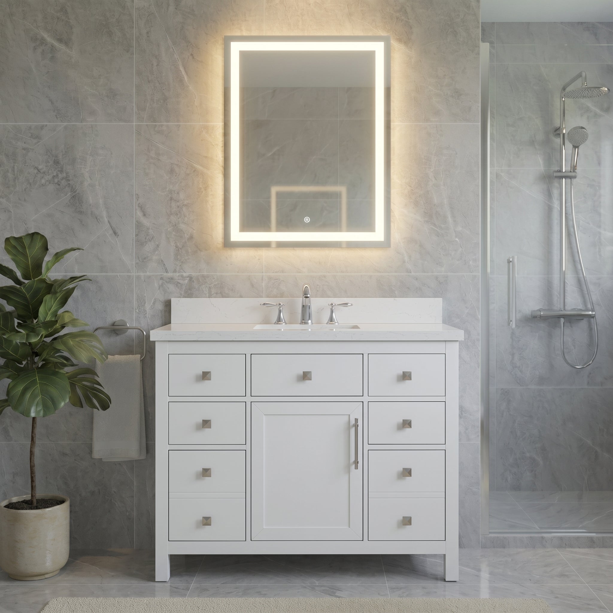 Lavanti Oakford - White 42"