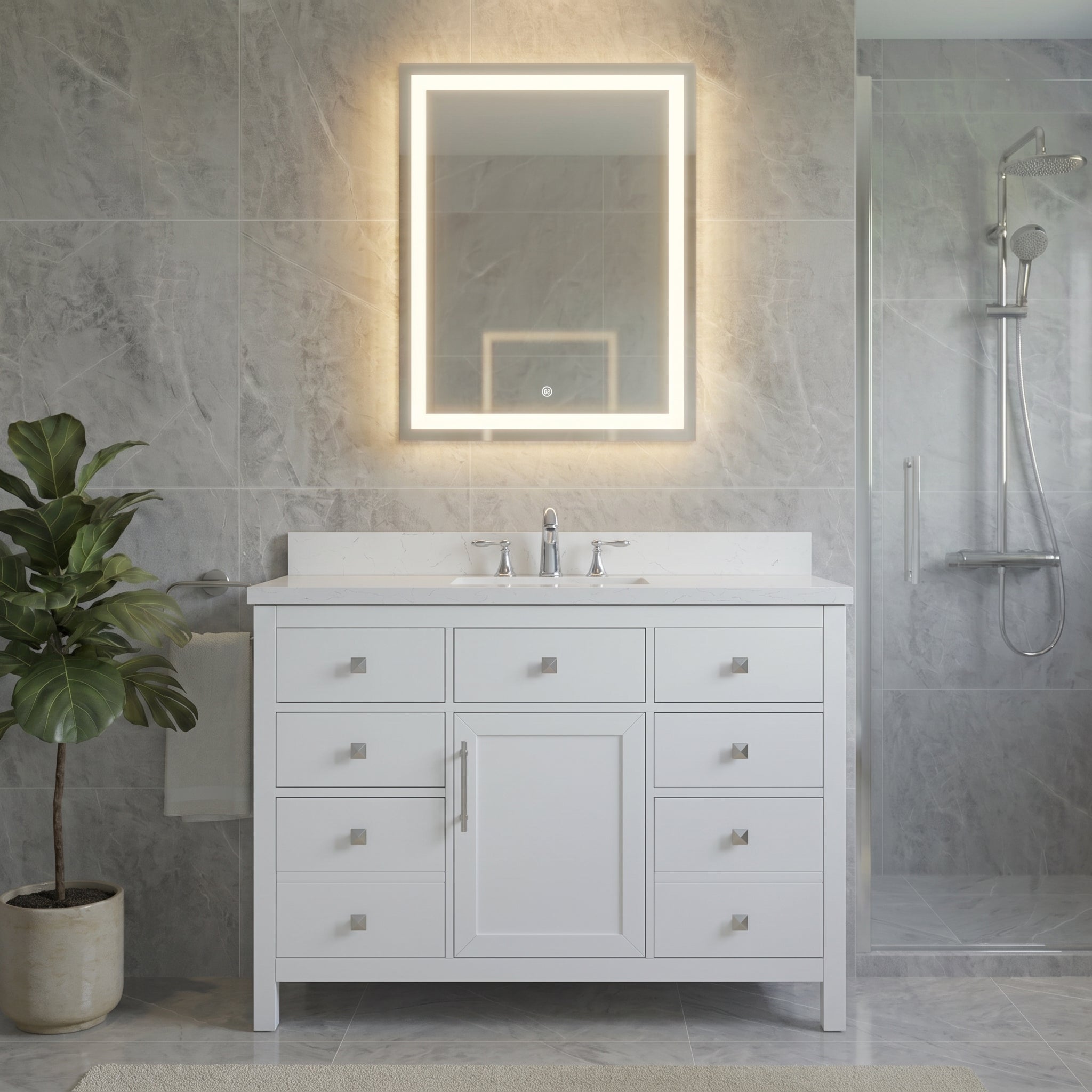 Lavanti Oakford - White 48"