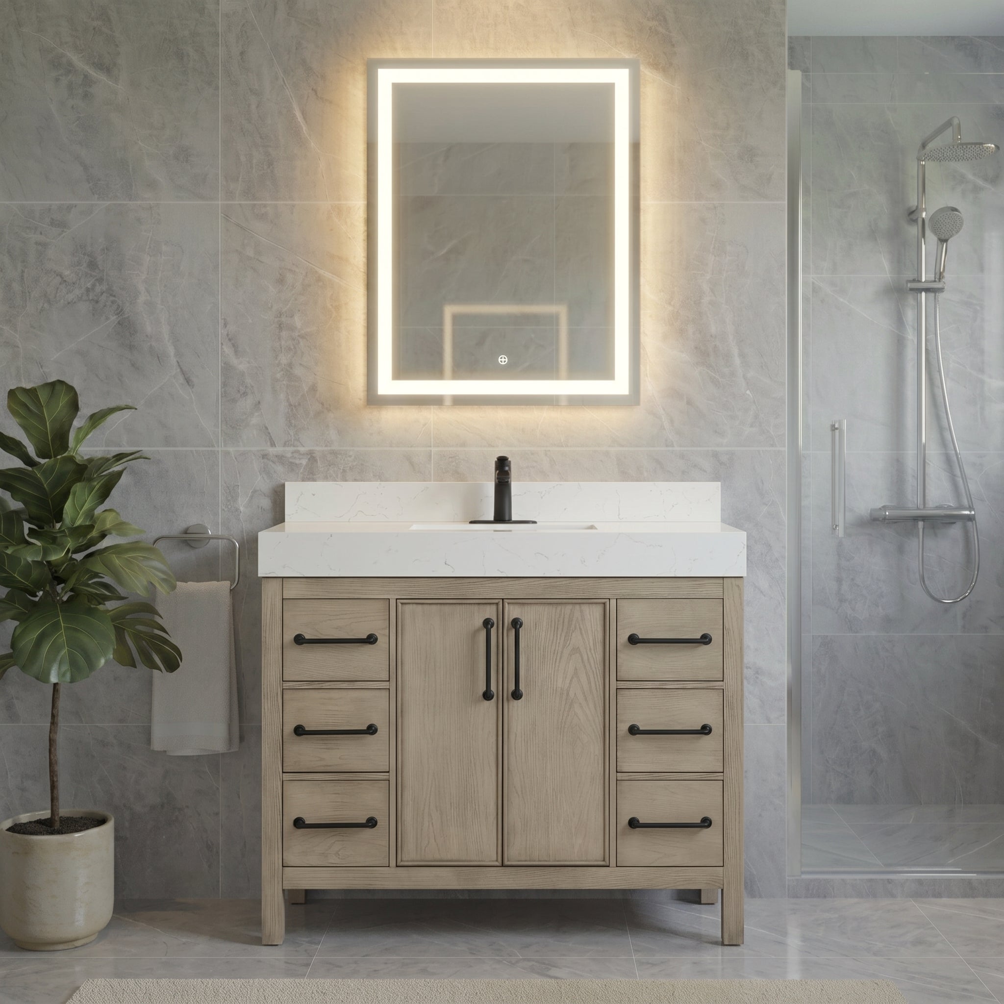 Lavanti Valvet - Firwood Gray 42"