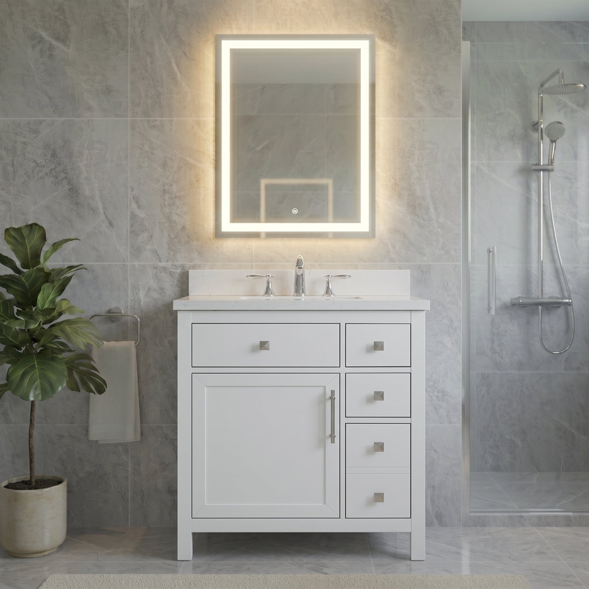 Lavanti Oakford - White 30"