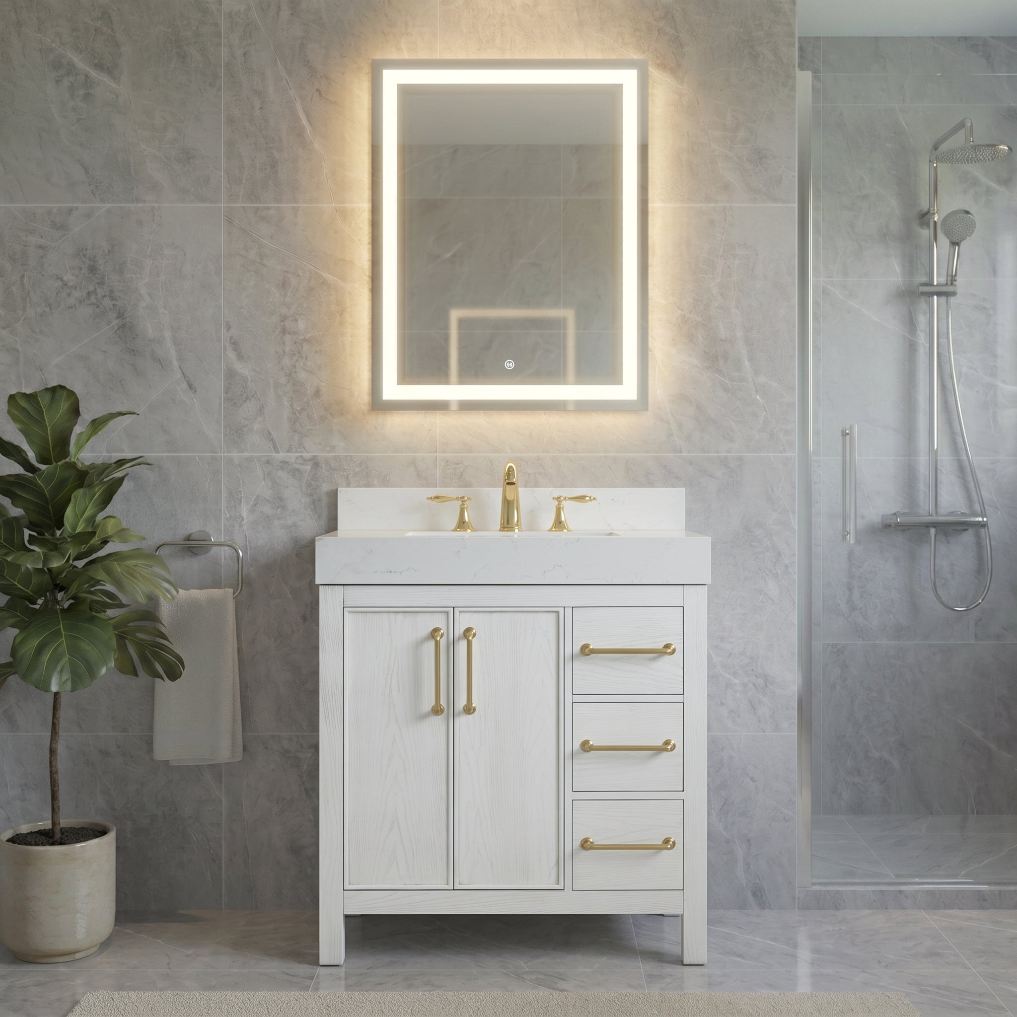 Lavanti Valvet - Firwood White 30"