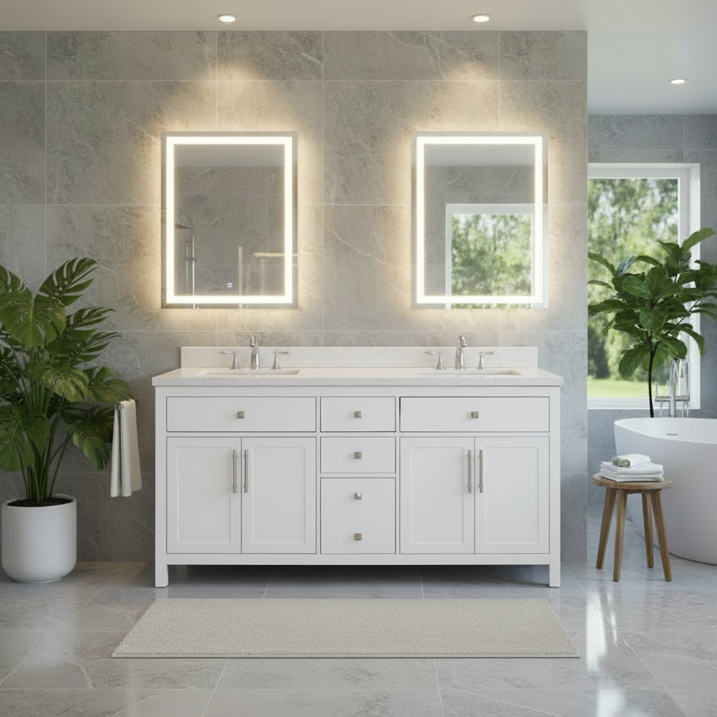 Lavanti Oakford - White 60x18"