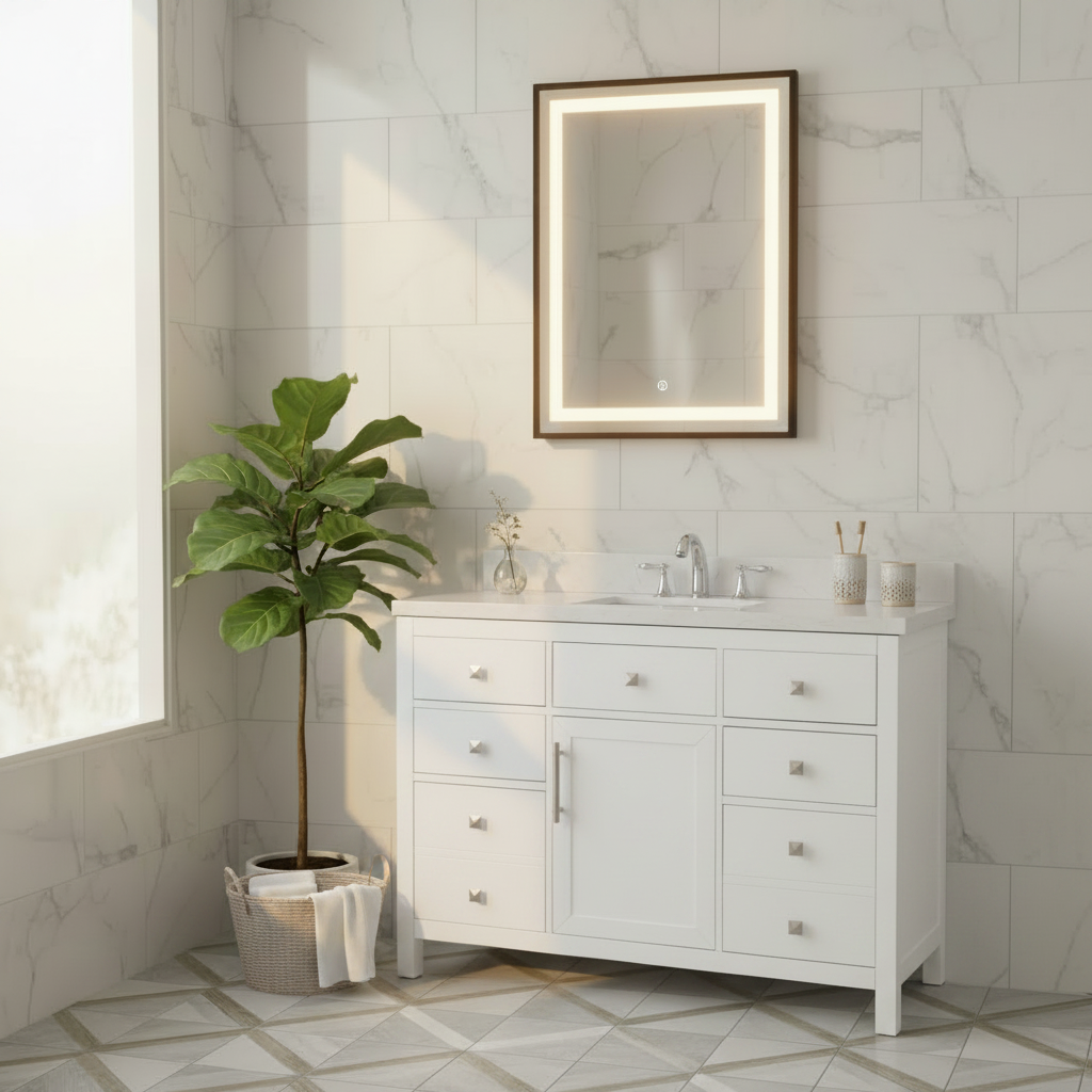Lavanti Oakford - White 48x18"